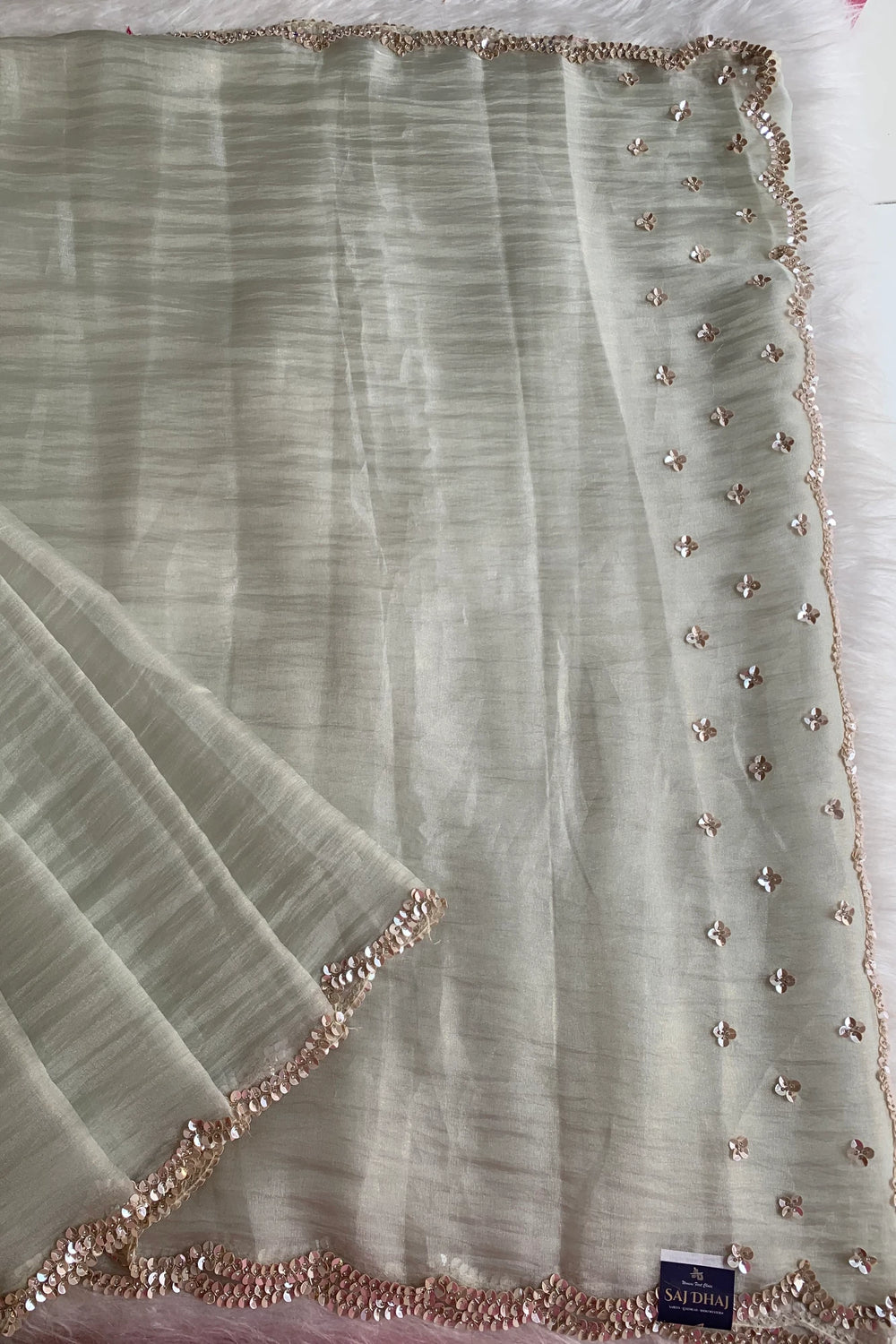 Ivory Crush Saree 5851 03