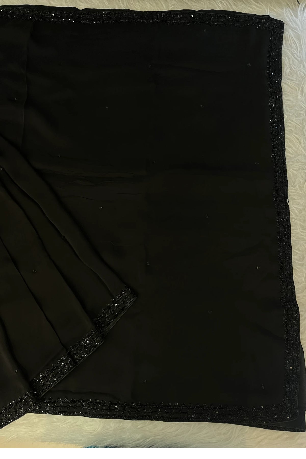 Black Soft Tissue Saree 5164 03