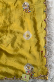 Habutai Silk Saree Tie Dye Design 5650 09