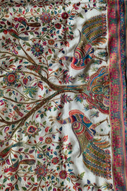 Multicolor Peacock Motif Silk Saree 5518 09