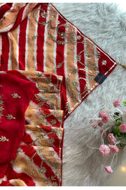 Leheriya Russian Silk Saree 5825 01 (PRE ORDER)