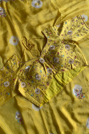 Habutai Silk Saree Tie Dye Design 5650 09