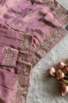 Onion Pink Embellished Tissue Saree 5792 02