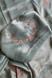Mint Green Tissue Saree 5360 10