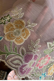 Crush Tissue Organza Floral Saree 5773 04