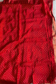 Red Gharchola Banarasi Saree 5763 10