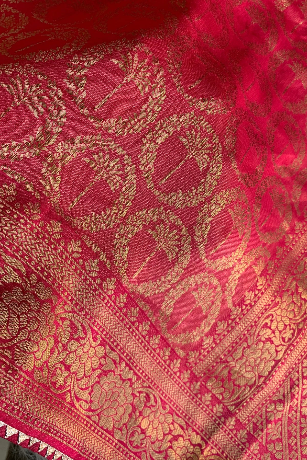 Pink Traditional Banarasi Saree 5763 14