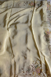 Lemon Yellow Aari Embellished Silk Organza Saree 5844 02