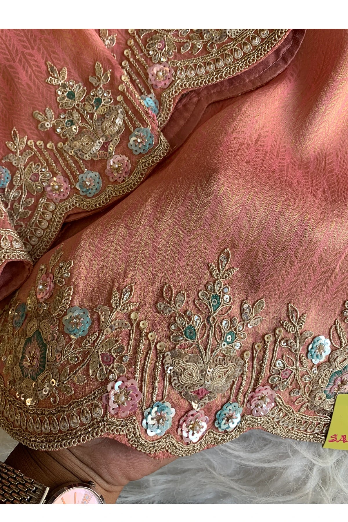 Blush Pink Kanchipuram Silk Saree 5687 16