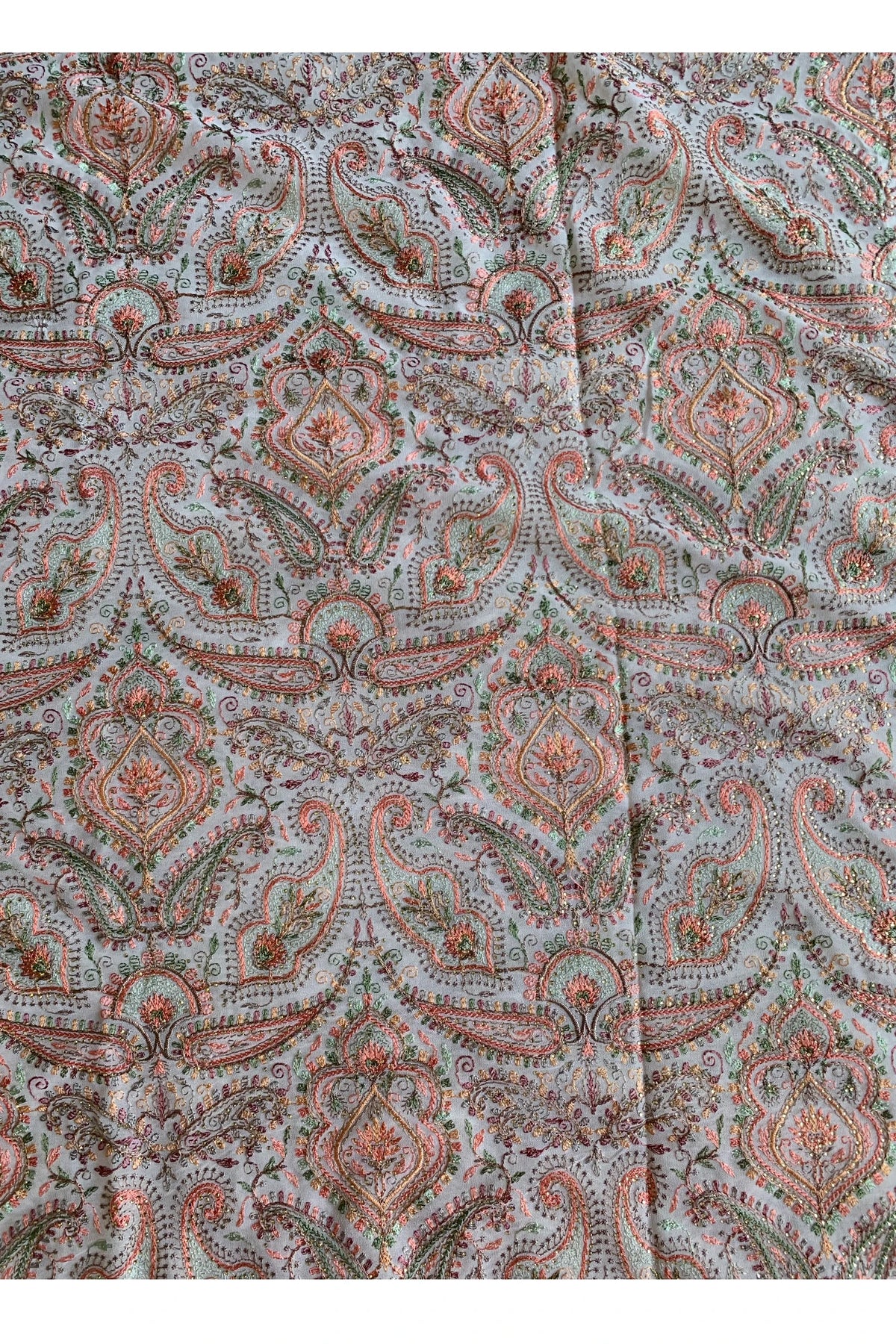 Ivory Chikankari Saree 5758 05