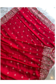 Red Chinnon Georgette Saree 5529 11