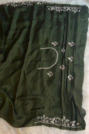 Emerald Green opulent Saree 4999-03