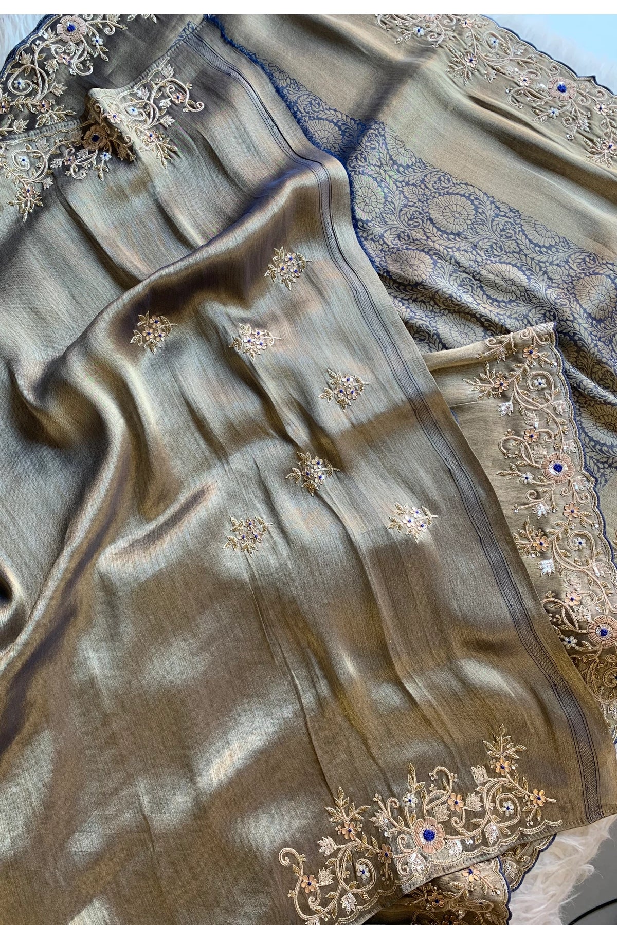 Royal Blue Kanchipuram Silk Saree