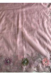 Baby Pink Habutai Silk Saree 5786 07