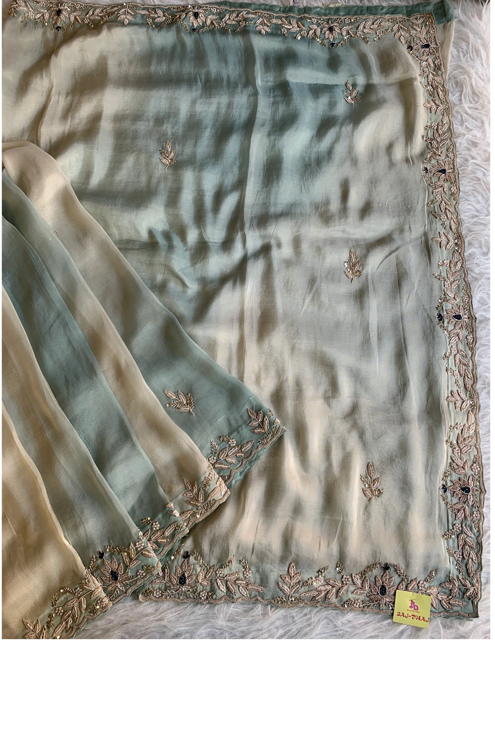 Light Blue Soft Tissue Saree 5647 10