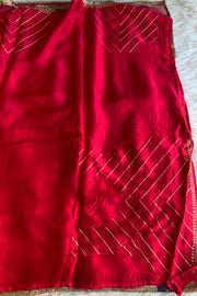 Rani Pink Aari Organza Saree 5851 07