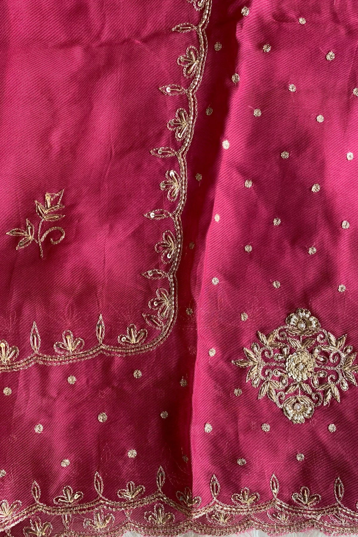 Onion Pink Embellished Lilly Silk Saree 5848 02