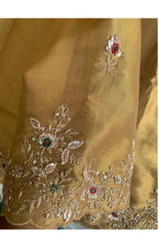 Gold Kanchipuram Silk Saree 5766 02 (PRE ORDER)