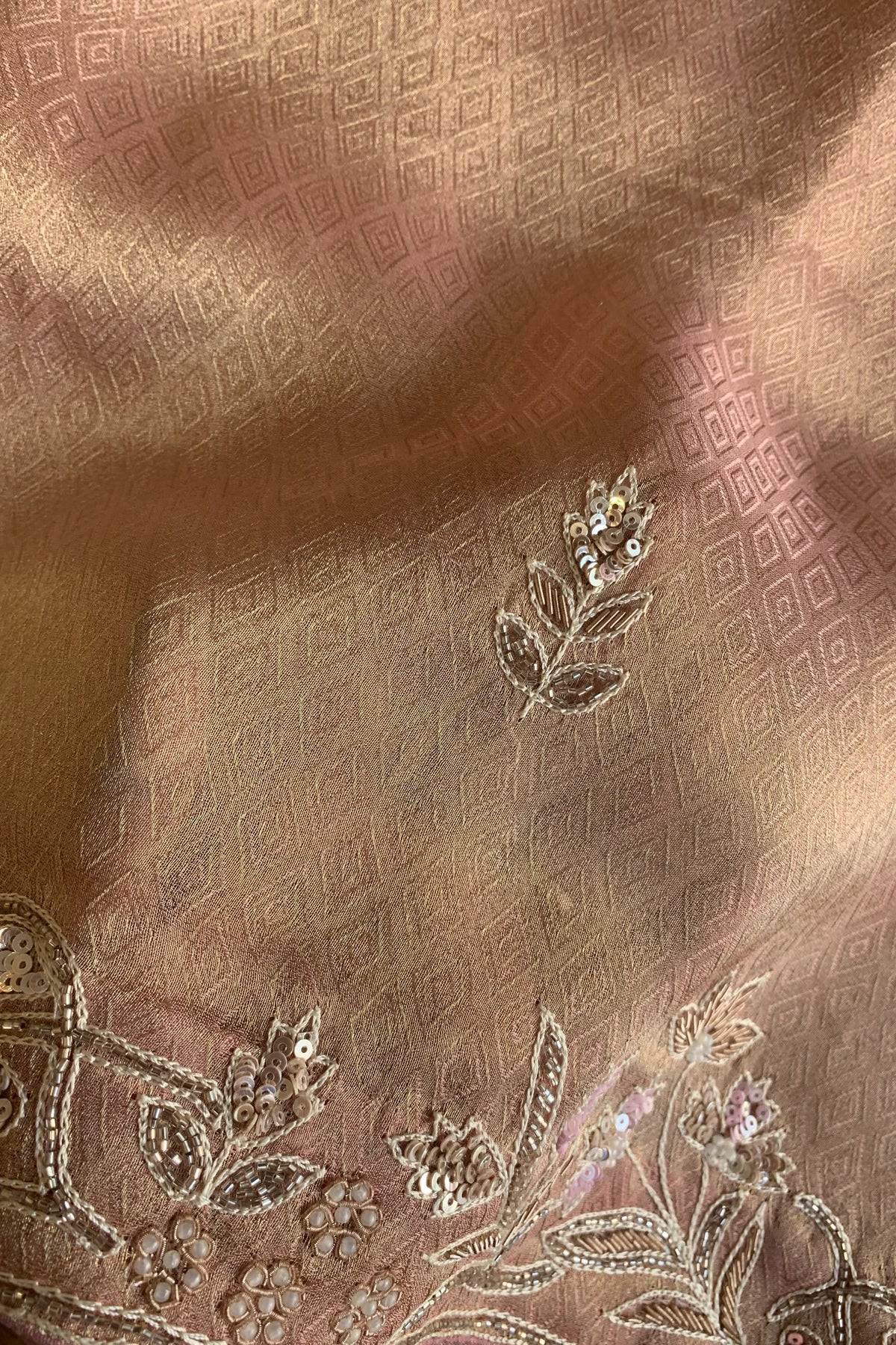 Rust Orange Tissue Saree 5361 12