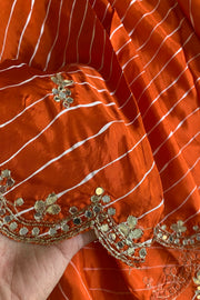 Leheriya Russian Silk Saree Gota Patti 5846 06