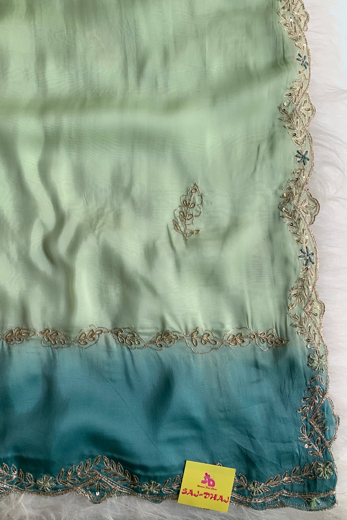 Ombre Habutai Silk Saree 5766 07