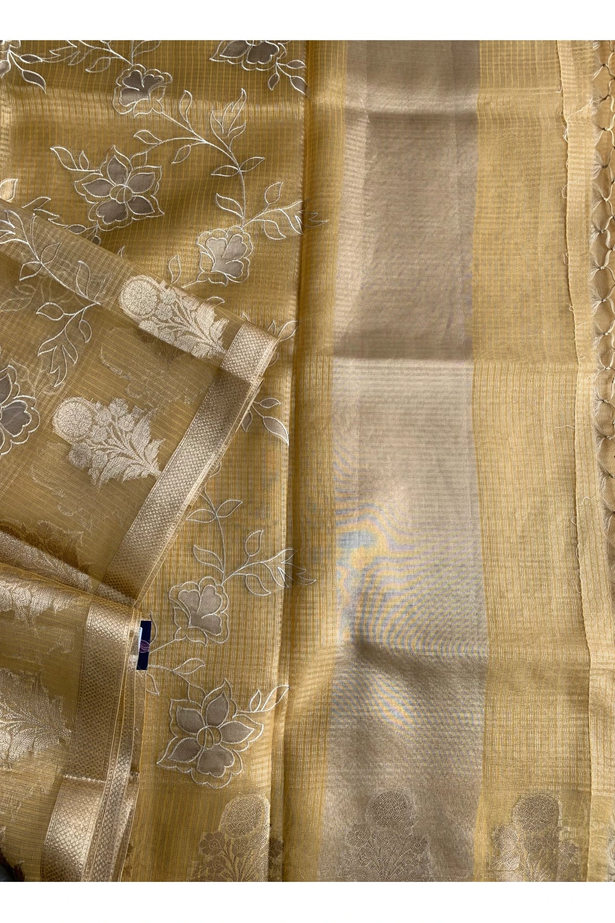 Mustard Yellow Kota Banarasi Saree 5814 03