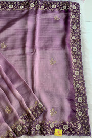 Lilac Shaded Kanchipuram Silk Saree 5675 03