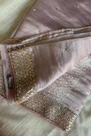 Embellished Butter Organza Saree 5847 01