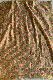 Mustard Yellow Pittan Crush Saree 5653 01