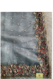 Crush Organza Saree 5649 05