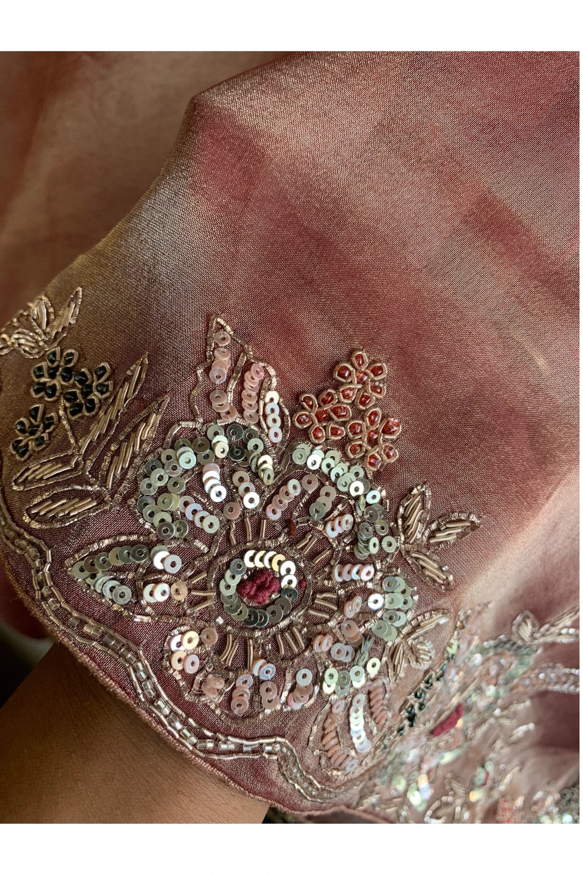 Copper Brown Tissue Saree 5703 05