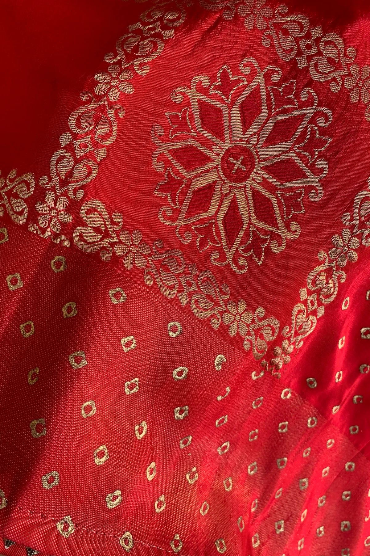 Red Gharchola Banarasi Saree 5763 10