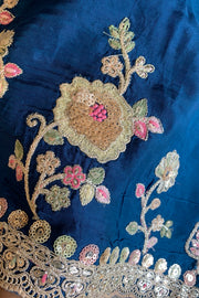 Saree Multicolour Embroidery 5786 01