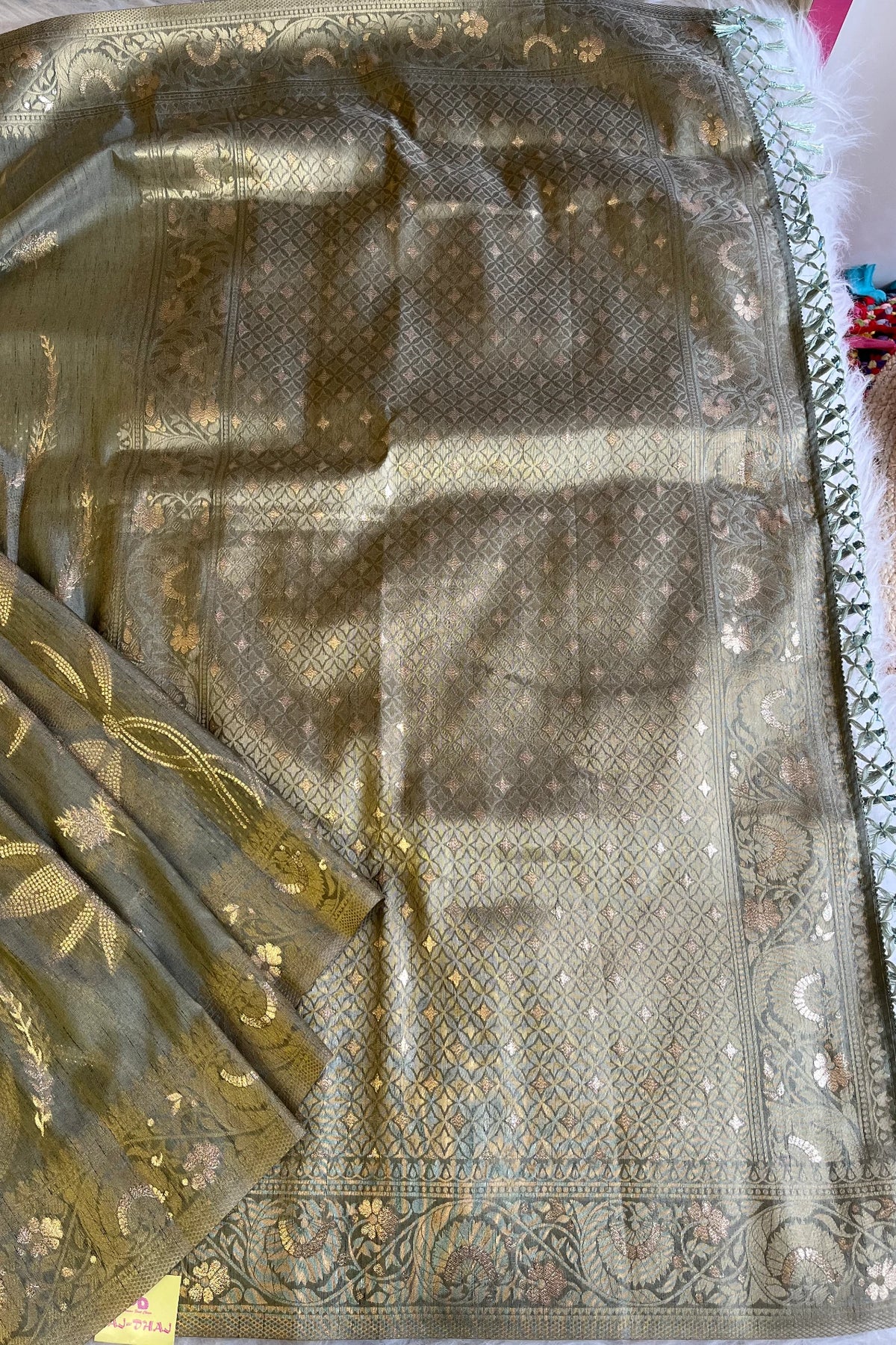 Sap Green Kanchi Silk Saree   5314 06