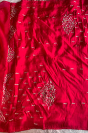Pink Embellished Organza Saree 5764 14