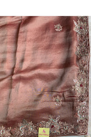 Copper Brown Tissue Saree 5703 05