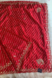 Leheriya Russian Silk Saree Gota Patti 5846 06
