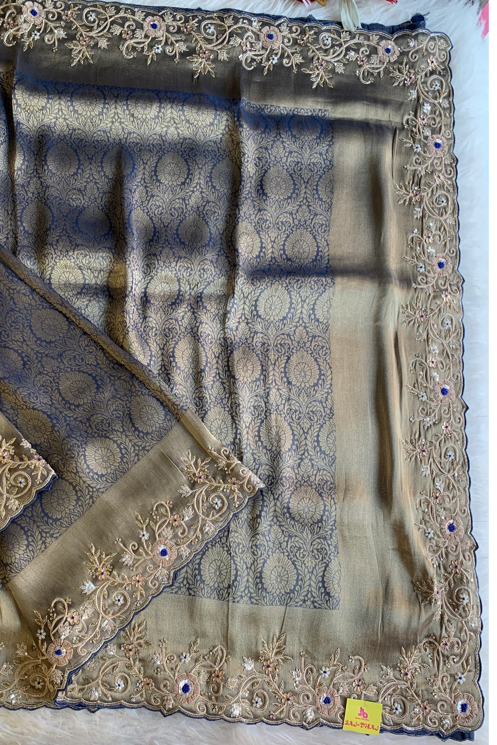 Royal Blue Kanchipuram Silk Saree