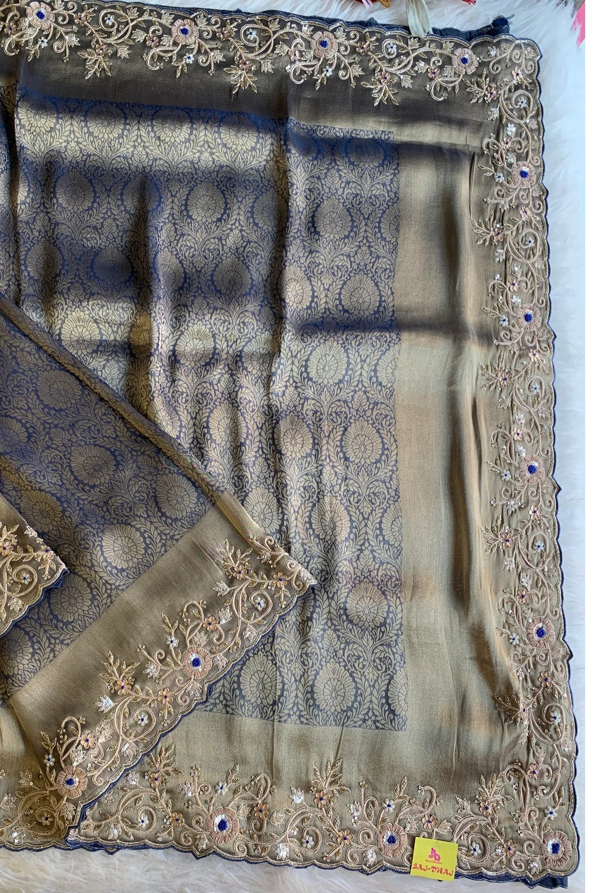 Royal Blue Kanchipuram Silk Saree