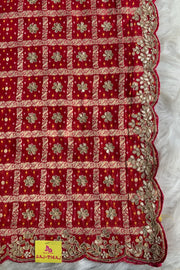 Pink Gharchola Gota Patti Saree 5700 14