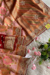 Pink Embellished Banarasi Saree 4836 13