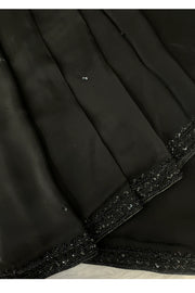 Black Soft Tissue Saree 5164 03