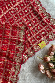 Pink Gharchola Gota Patti Saree 5700 14