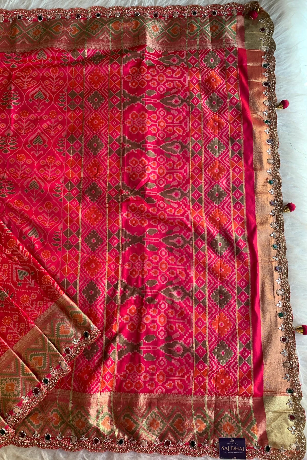 Patola Jewel Work Banarasi Saree 5862 02 (Pre Order)
