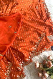 Leheriya Russian Silk Saree Gota Patti 5846 06