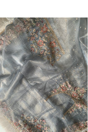 Crush Organza Saree 5649 05