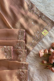 Rust Orange Tissue Saree 5361 12 (PRE ORDER)