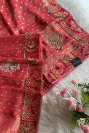 Jamawar Border Tissue Saree 5763 08
