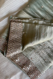 Embellished Butter Organza Saree 5847 01