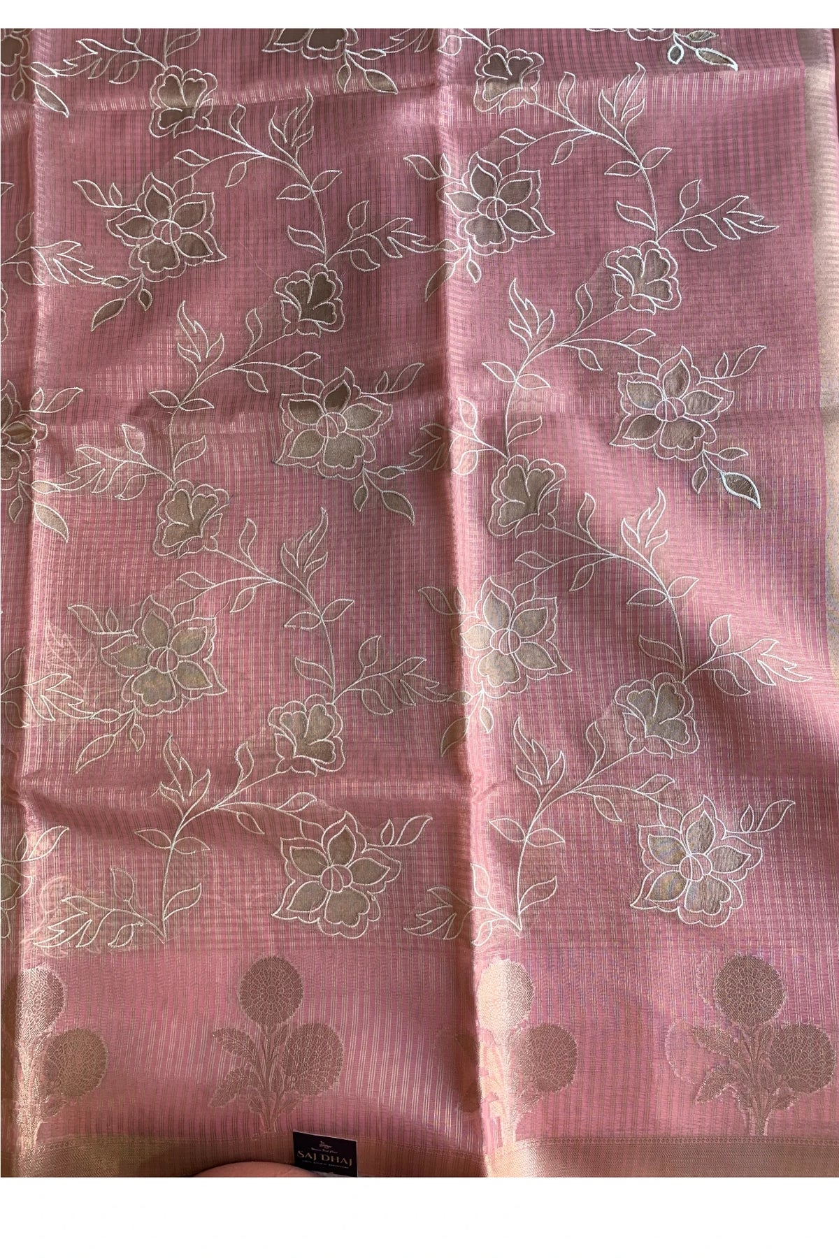 Pink Kota Banarasi Saree 5814 03